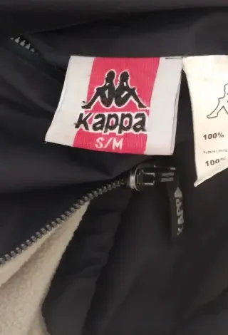 Chaqueta Kappa Reversible Azul Marino y Beige