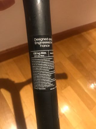 Patinete Oxelo Negro con Amortiguador