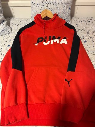 Sudadera Puma Roja con Logo