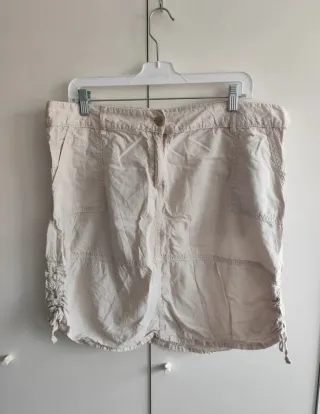 Falda cargo beige vintage talla 44