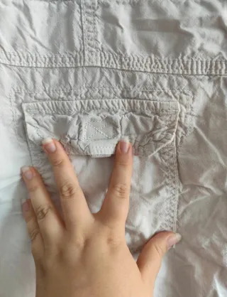 Falda cargo beige vintage talla 44