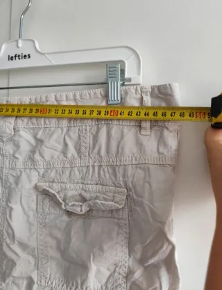 Falda cargo beige vintage talla 44