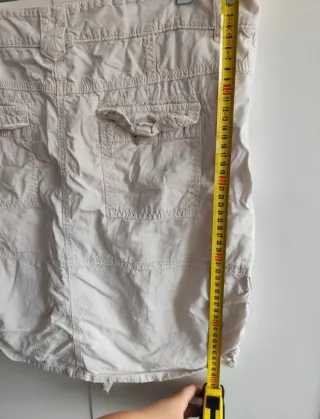 Falda cargo beige vintage talla 44