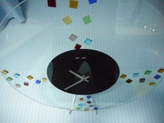 Orologio da parete in vetro