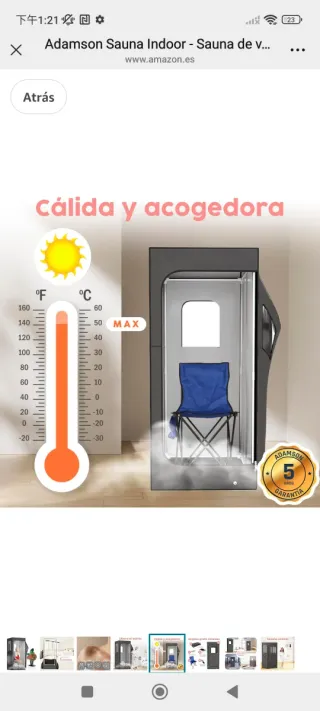 Sauna de vapor Adamson Indoor