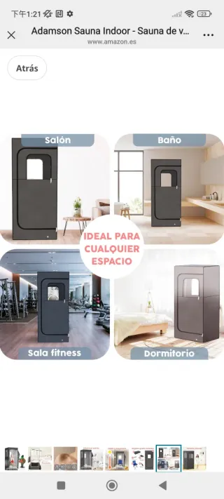 Sauna de vapor Adamson Indoor