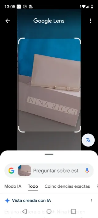 Bolso de mano Nina Ricci Beige/Blanco