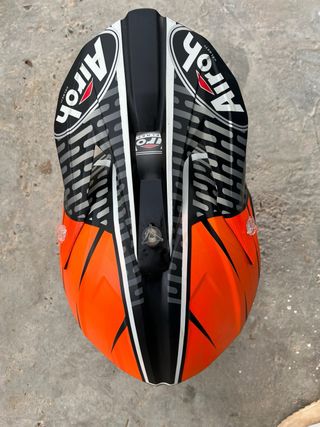 Casco Motocross Airoh Talla M Naranja