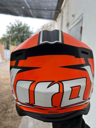 Casco Motocross Airoh Talla M Naranja