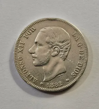 Spagna 2 Pesetas 1882 Alfonso XII