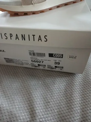 Sandalias Hispanitas Piel Beige/Oro