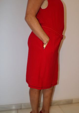 Vestido midi rojo Bimba y Lola