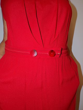 Vestido midi rojo Bimba y Lola