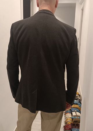 Americana gris elástica Talla L