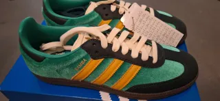 Adidas Samba Talla 40 Verde/Amarillo