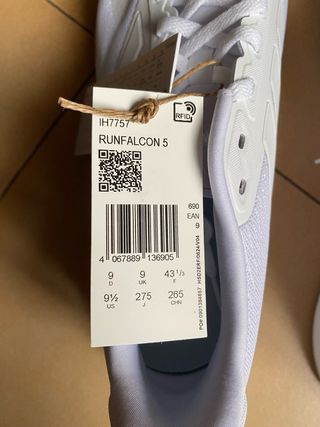 Scarpe running Adidas, Runfalcon 5, taglia 43 1/3