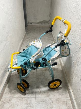 Carrito de muñecas para gemelos