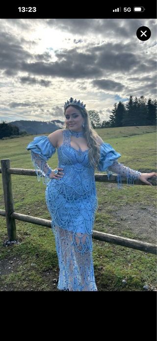 Vestido Gitano Azul Talla M