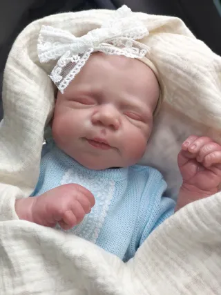 Bebé Reborn Vinilo Pintado a Mano.