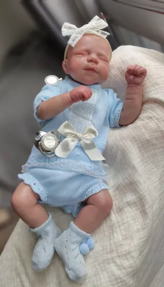 Bebé Reborn Vinilo Pintado a Mano.