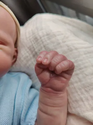 Bebé Reborn Vinilo Pintado a Mano.