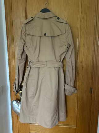 Gabardina Zara Camel Talla XS