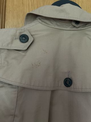 Gabardina Zara Camel Talla XS