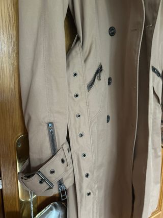 Gabardina Zara Camel Talla XS