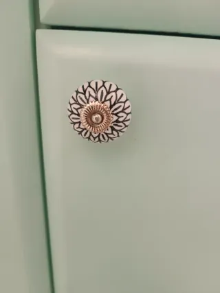 2 Pomos Tiradores Armario Cerámica Diseño