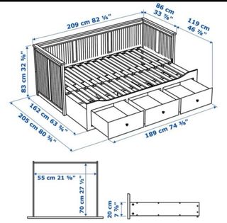 Cama nido Ikea HEMNES + colchones