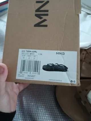 Sandalias piel Mango mujer