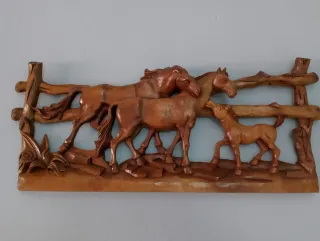 Talla de madera baile tradicional