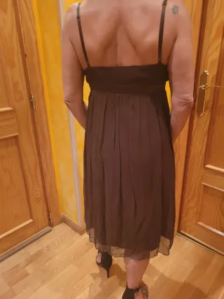 Vestido marrón Adolfo Dominguez