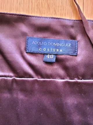 Vestido marrón Adolfo Dominguez