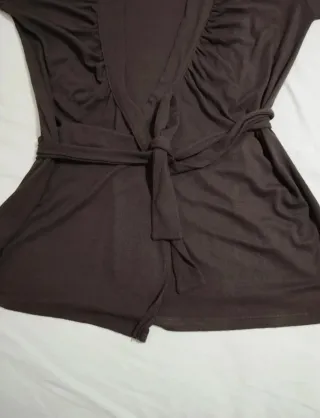 Sisley Maglia Incrocio  Marrone