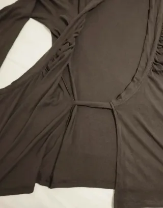 Sisley Maglia Incrocio  Marrone