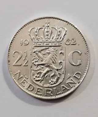 Olanda 2,5 Gulden 1962 Regina Giuliana