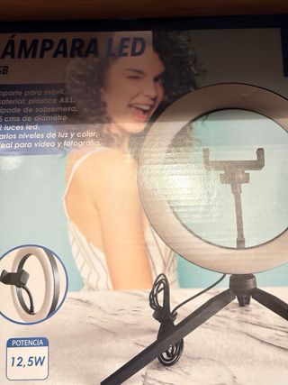 Lámpara LED USB Aro 10 con Trípode 8️⃣€