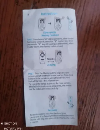 Nuevo Mando garaje universal 433MHz desde 2€