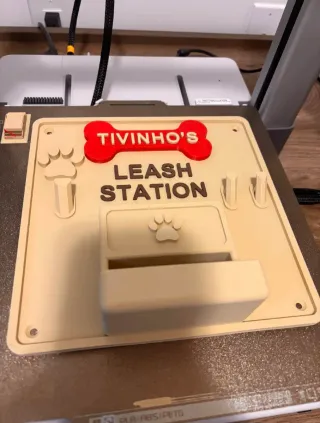 Colgador de pared para perros personalizable.