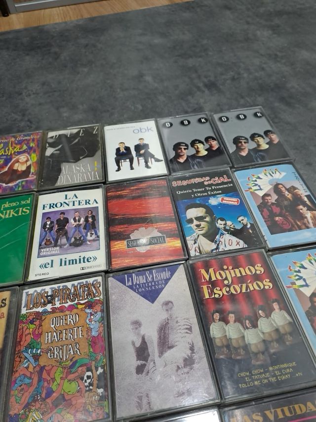 Lote Cintas Cassettes Pop Movida Madrileña Vintage