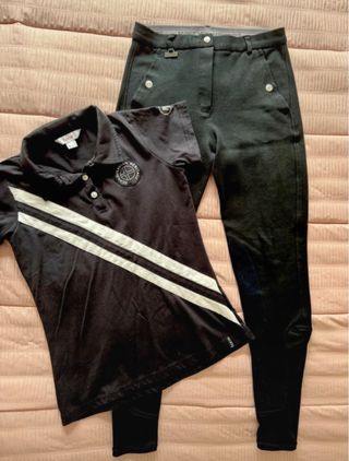 Conjunto Hípica Negro y Blanco