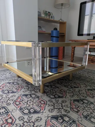 Conjunto de muebles de salón de cristal
