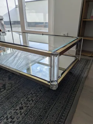 Conjunto de muebles de salón de cristal