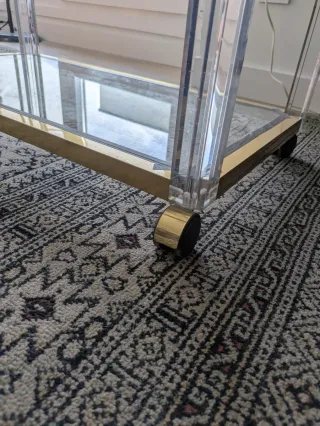 Conjunto de muebles de salón de cristal