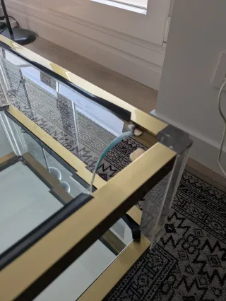 Conjunto de muebles de salón de cristal