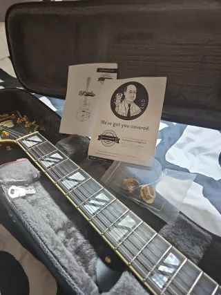 D'Angelico Deluxe DC Guitarra Satin Brown Burst