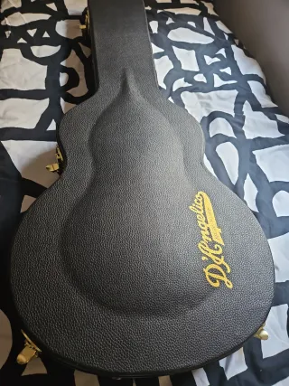 D'Angelico Deluxe DC Guitarra Satin Brown Burst