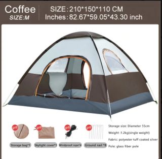 Tienda de campaña 2 personas con ventana