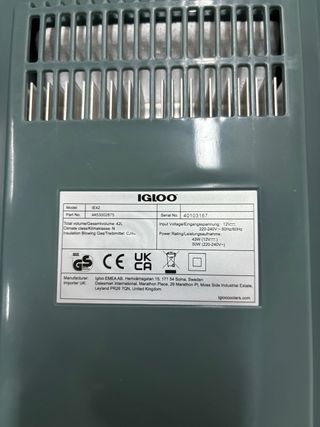 Nevera Eléctrica Portátil IGLOO IE42 42L